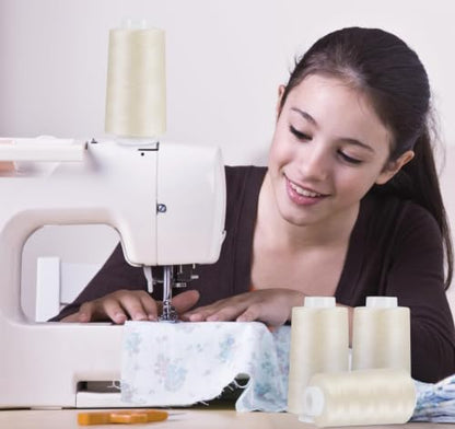 3000 Yards Light Beige Sewing Thread (36000 Foot)