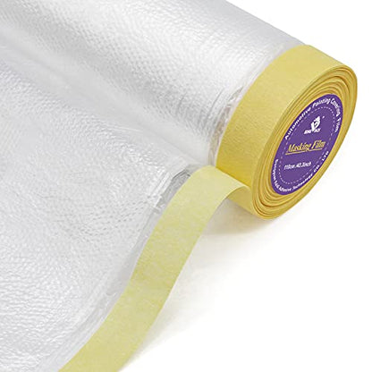 6Rolls Pre Taped Masking Film