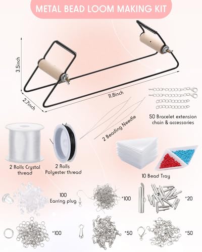 Bead Loom Kit Beading Supplies 2 mm Seed Beads DIY Craft