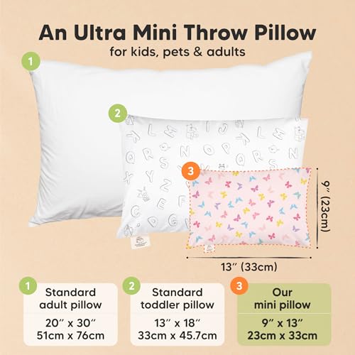 Mini Toddler Pillow with Pillowcase