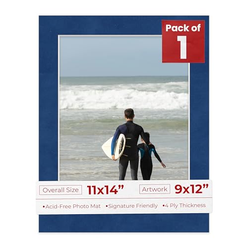 11x14 Mat Bevel Cut for 9x12 Photos