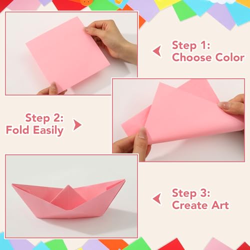 20 Colors Origami Paper 6 × 6 In