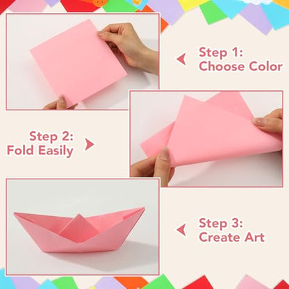 20 Colors Origami Paper 6 × 6 In