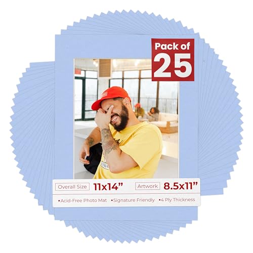 11x14 Mat for 8.5x11 Photo (25 Count)