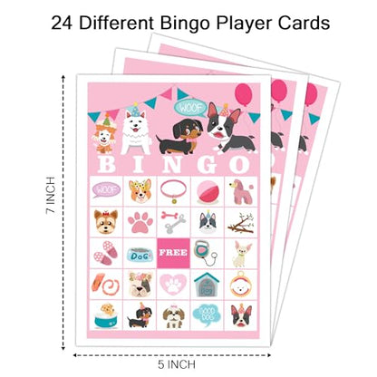 Puppy Dog Party Bingo Game Cards