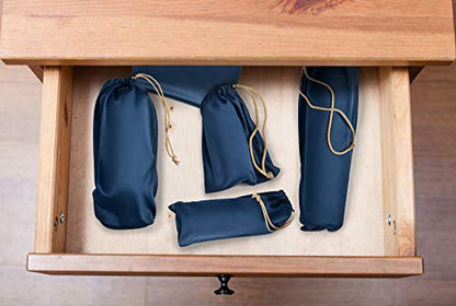 Set of 5 Microfiber Drawstring Storage Bags for Intimate Products