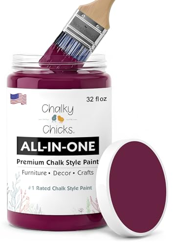 Logan Berry 32 Fl Oz Chalk Paint for Furniture All in One
