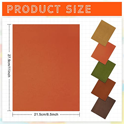 100 Sheets 5 Shades Cardstock Paper (100 Count)