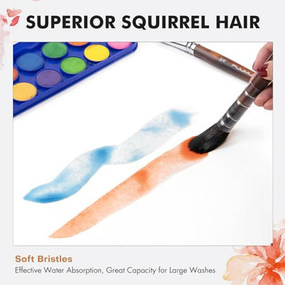 Watercolor Brushes Professional (9 Count)