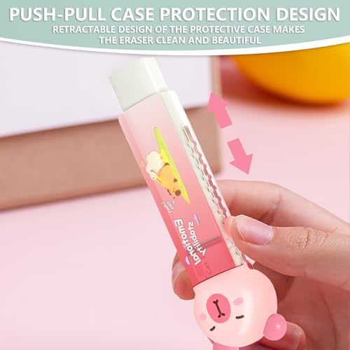 3Pcs Retractable Pencil Erasers (3 Count)