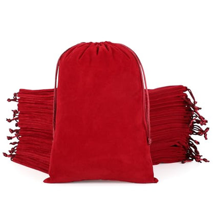 50Pcs Velvet Gift Bags (31.4996 Ounce)