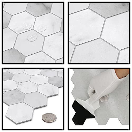 10 Sheet Peel and Stick Backsplash (9 Sq Ft)
