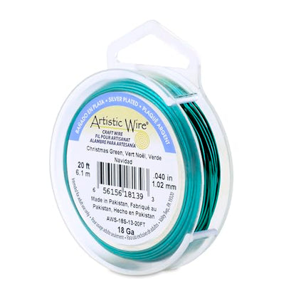 18 Gauge Silver Plated Tarnish Resistant Colored Copper Craft Wire