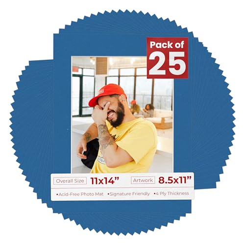 11x14 Mat for 8.5x11 Photo (25 Count)