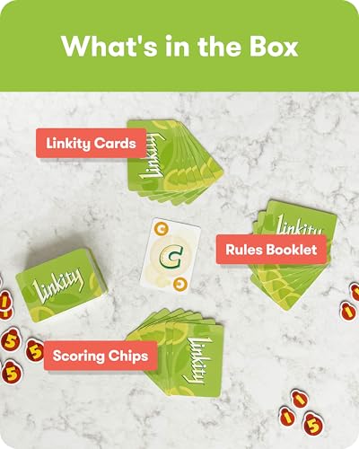Linkity Engaging Vocabulary and Word Association Educational Game for Ages 8 & Up (81 Count)