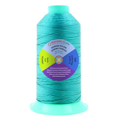 Size 346 210D T350 Turquoise Bonded Nylon Thread
