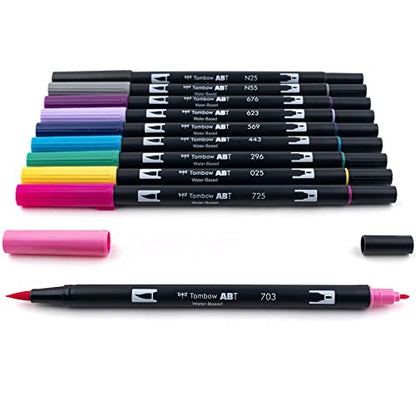 56188 Dual Brush Pen Art Markers (10 Count)