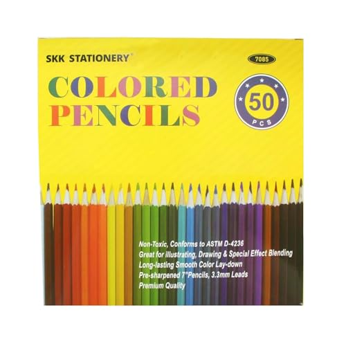 50Pcs Colored Pencils (50 Count)
