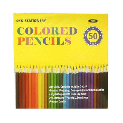 50Pcs Colored Pencils (50 Count)