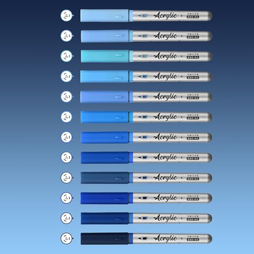 Blue Acrylic Paint Pens