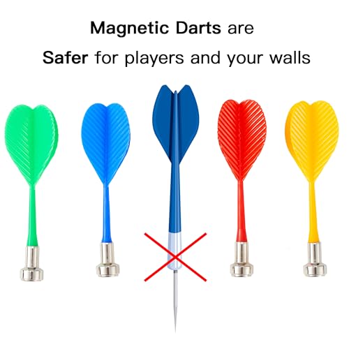 2in1 Magnetic Dart Board for Kids Adult (24 Count)