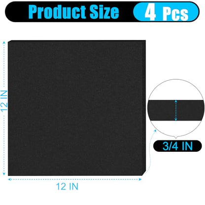 4 PCS Adhesive Foam Padding Sheets Closed Cell Neoprene Foam Sheet 3 (4 Count)