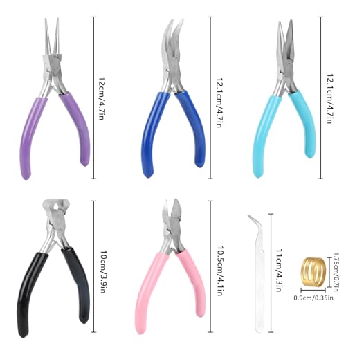 5 Pcs Jewelry Making Pliers Tools