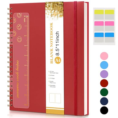 Blank Spiral Notebook Journal 8.5” x 11”