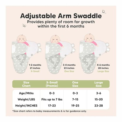 Newborn Swaddles with Zippers (3 Count)