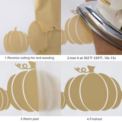Soil Golden HTV Heat Transfer Vinyl Rolls