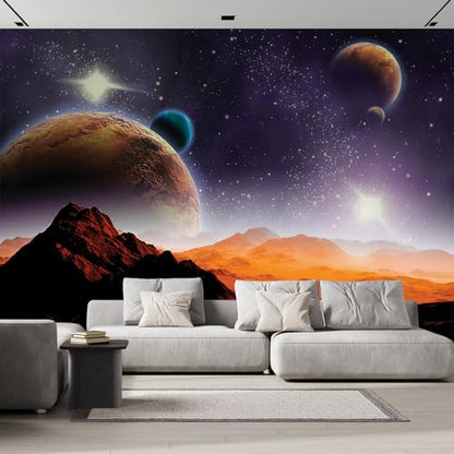 Wall Sticker Wall Mural Peering into a Vibrantly Colored Space