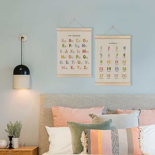 Alphabet Numbers Poster Hanger Frame Set of 2 (2 Count)
