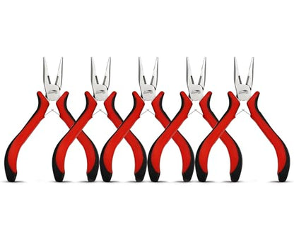 5 Pack 5" Small Needle Nose Pliers (5 Count)