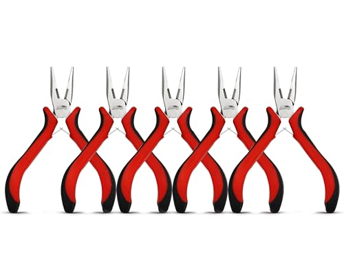 5 Pack 5" Small Needle Nose Pliers (5 Count)