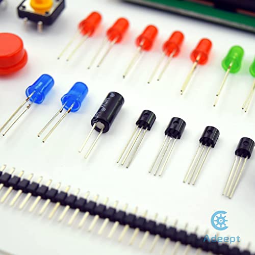 Project LCD 1602 Starter Kit for Raspberry Pi 4 3 2 Model B+ B Servo Motor Relay Beginner Small DIY Kit Compatible with Raspberry Pi 2b+ with PDF Guidebook User Manual