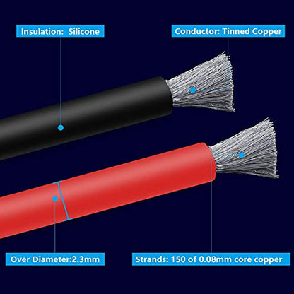 18 AWG Stranded Wire Spool 100ft Each 2 Colors (200 Foot)