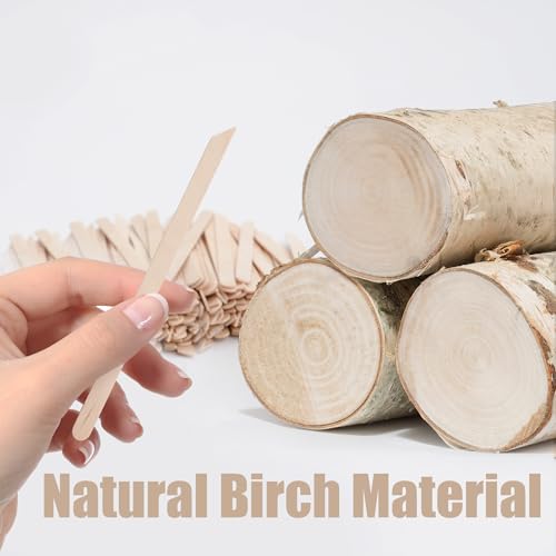 1000Pcs Wooden Wax Sticks Small Waxing Applicator Sticks Wax Spatulas Wood Craft Sticks for Hair Removal and Smooth Skin (1000 Count)