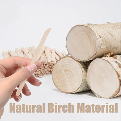 1000Pcs Wooden Wax Sticks Small Waxing Applicator Sticks Wax Spatulas Wood Craft Sticks for Hair Removal and Smooth Skin (1000 Count)