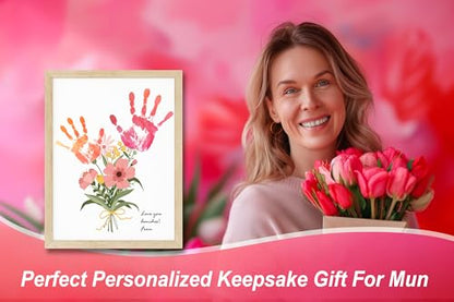 Flower Bouquet Handprint Art Craft DIY Kit