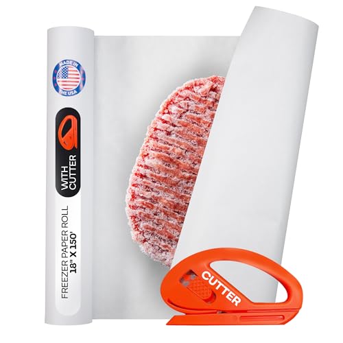White Freezer Paper Roll 18" x 1800" (225 Sq Ft)