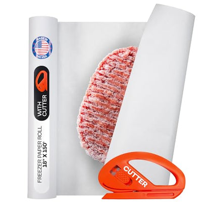 White Freezer Paper Roll 18" x 1800" (225 Sq Ft)