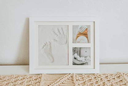 Baby Hand & Footprint Kit Frame Keepsake & Clay New Mom Gift