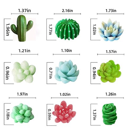 9 Pack Succulent Silicone Mold