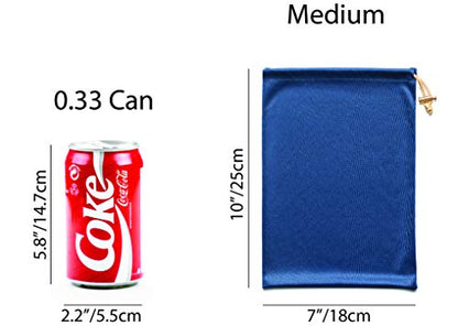 Set of Microfiber Drawstring Storage Bags for Intimate Products