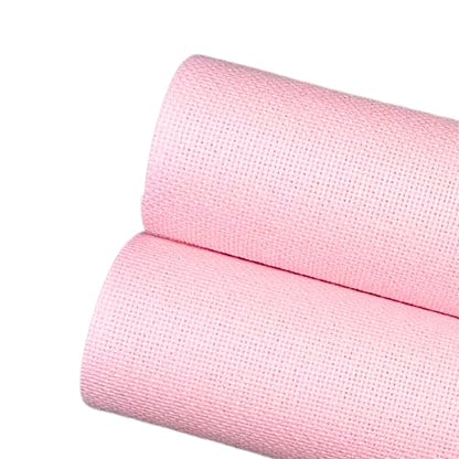 2 Sheets of Pink 14 Count Aida Cloth