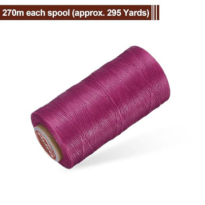 Flat Leather Sewing Waxed Thread