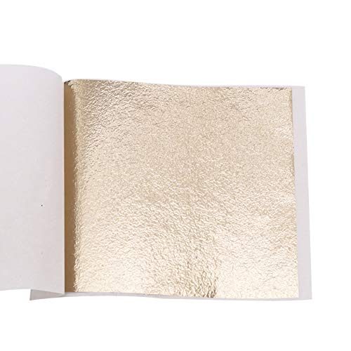 Gold Leaf Sheets for Art 100 PCS Antique Gold 3.15 by 3.35 Inches (100 Count)
