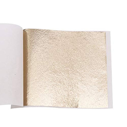 Gold Leaf Sheets for Art 100 PCS Antique Gold 3.15 by 3.35 Inches (100 Count)