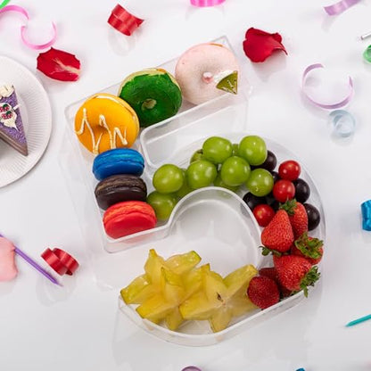 11" Clear Acrylic Letter & Number Charcuterie Tray