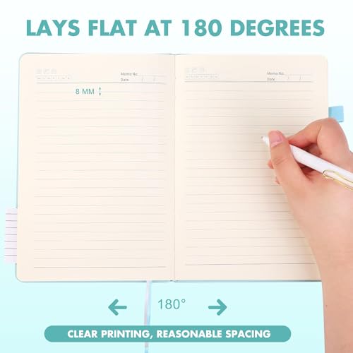 12 Set Lined Notebook Journals with Pens A5 Notebooks 100 GSM College Ruled Hardcover Notebook PU Leather Notepad with Pen Holder for Office School (12 Count)